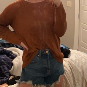 Orange lightweight sweater